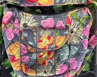 Bolso bandolera retro de tela Jazzy Blooms de Vera Bradley