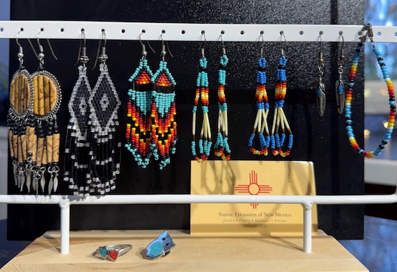 Native Beadwork Treasures of New Mexico Vintage Jewelry Lot - 9 Pieces