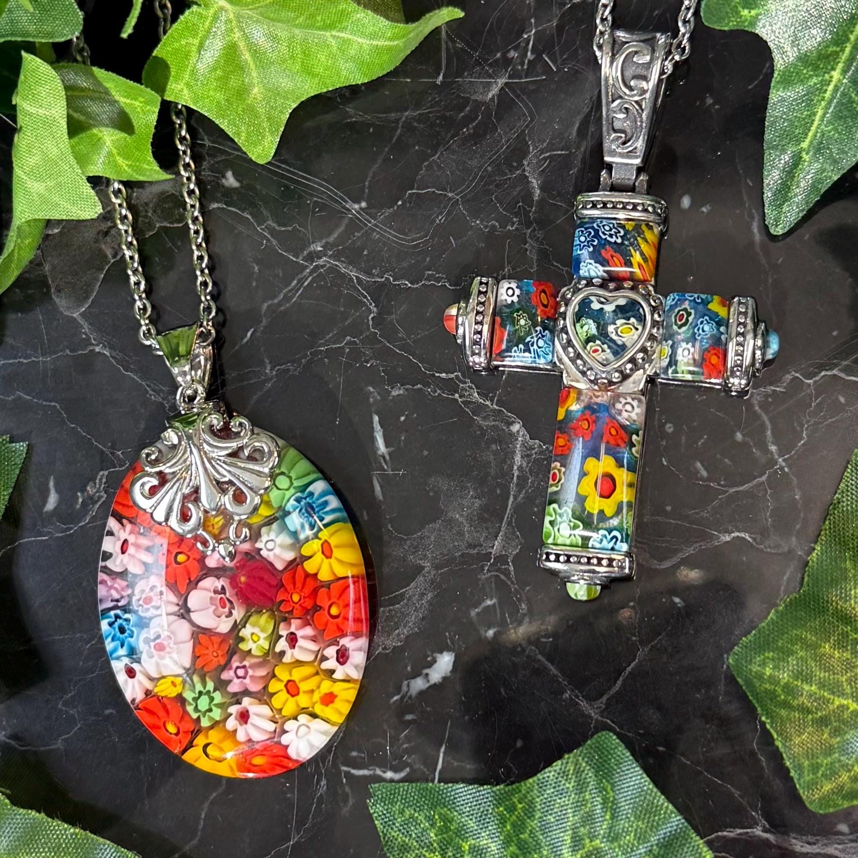 Vintage Murano Cross - Etsy