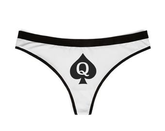 Queen of Spades Thong, Hotwife Lingerie, Everyday Comfort
