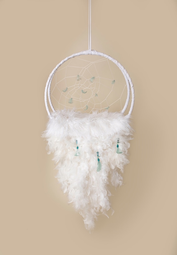Feather 6x8 FT Backdrop Photographers,and Tribal Native American Dream Catcher Illustration Bohemian Style Image Background for Baby Birthday Party Wedding Vinyl Studio Props Photography Multicolor