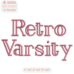Double Stroke Serif Embroidery Font - Classic Elegant Letters - Machine Embroidery Alphabet Digital Download - 6 Sizes, 11 Formats + Bx font