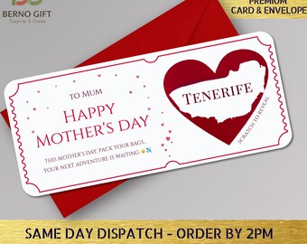 Personalised Mothers Day Scratch Reveal Card, Surprise Gift, Mothering Sunday
