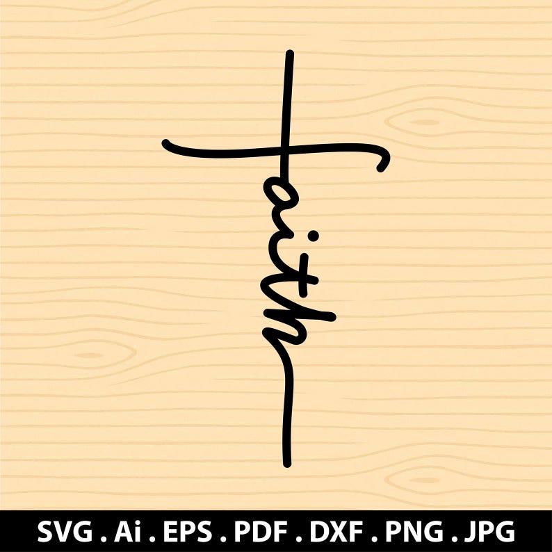 Faith Cross SVG, Christian Jesus Cross PNG Clipart, Religious Design ...