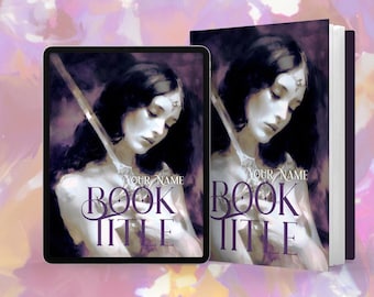 Couverture de livre préfabriquée Fantasy Romance : Princesse déchue avec épée (KDP Ready)