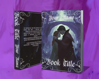 Couverture de livre fantastique romantique, histoire d'amour, compatible KDP