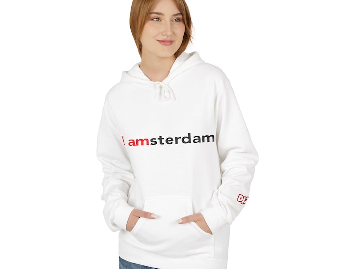 I amsterdam Hoodie - DizzyAmsterdam Style - Unisex Sweatshirt, Amsterdam Sweatshirt, Soft Fleece Hoodie, Gift for Travelers, Cityscape