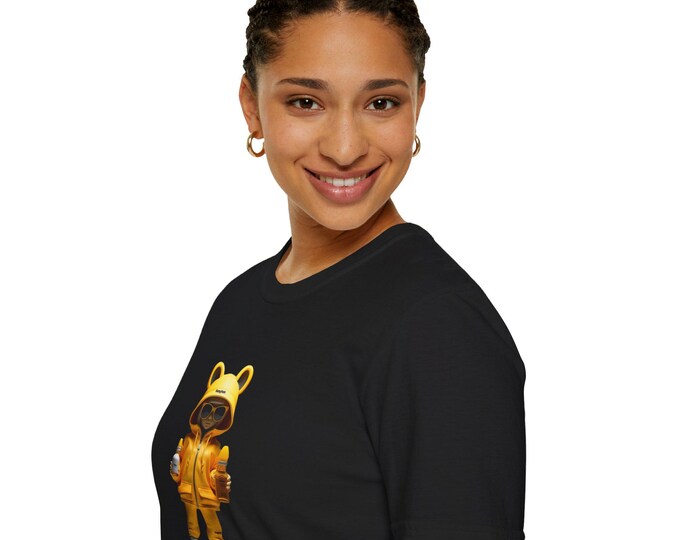 Critical Chello Icon, DizzyAmsterdam Style, Unisex Cartoon T-Shirt, Fun Graphic Tee, Critical Chello Design, , Casual Wear, Birthday Present