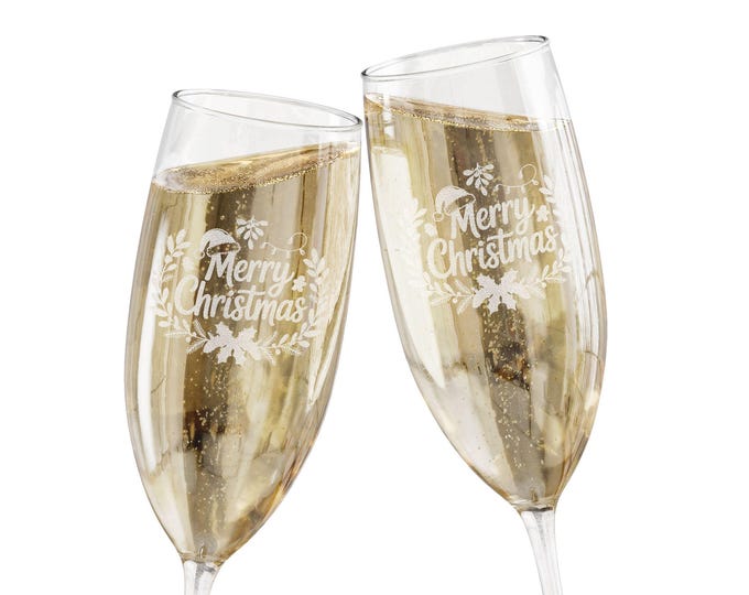 Engraved Champagne Flutes, Personalized Wedding Toasting Glasses, Holiday Parties Gift, Bridal Shower Decor, Engagement Celebration Drinks