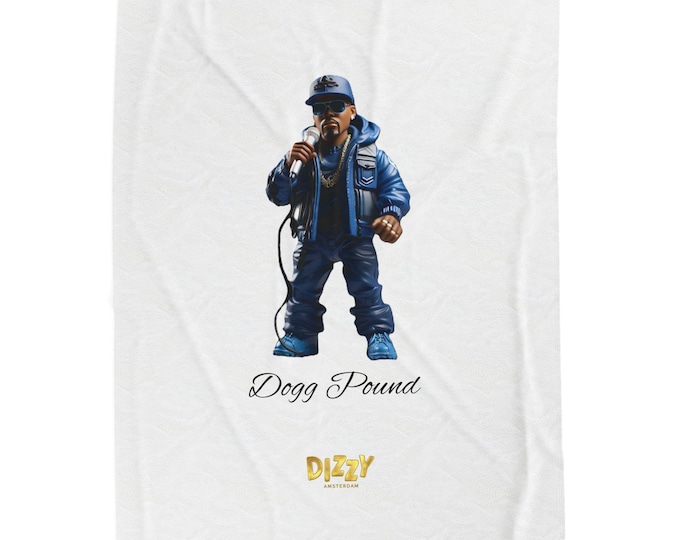 Tha Dogg Pound Icon, DizzyAmsterdam Original Style, Velveteen Plush Blanket, Cozy Throw for Dog Lovers, Perfect for Home Decor, Gifts