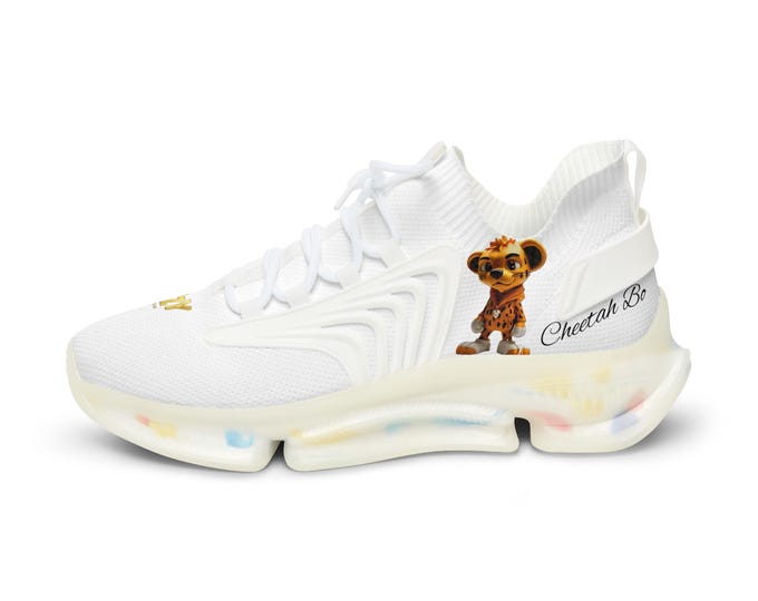 Cheetah Bo Icon, DizzyAmsterdam Style, Trendy Men's Mesh Sneakers, Casual Footwear, Stylish Sneakers, Comfortable Athletic Shoes, Sneakers