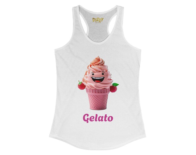 Gelato, DizzyAmsterdam Style, Women's Ideal Racerback Tank, summer wear,
