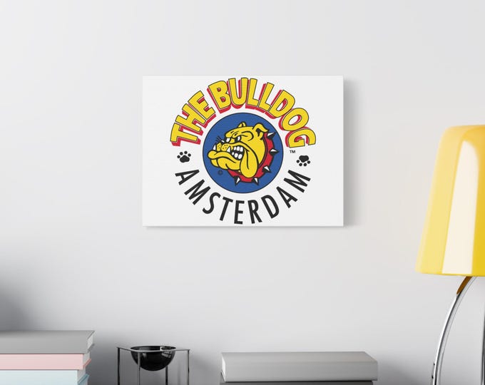 The Bulldog Amsterdam Matte Canvas | Stretched Wall Art