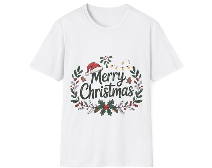 Merry Christmas Unisex T-Shirt, Holiday Tee for Men and Women, Festive Gift, Comfortable Casual Wear, Christmas Apparel