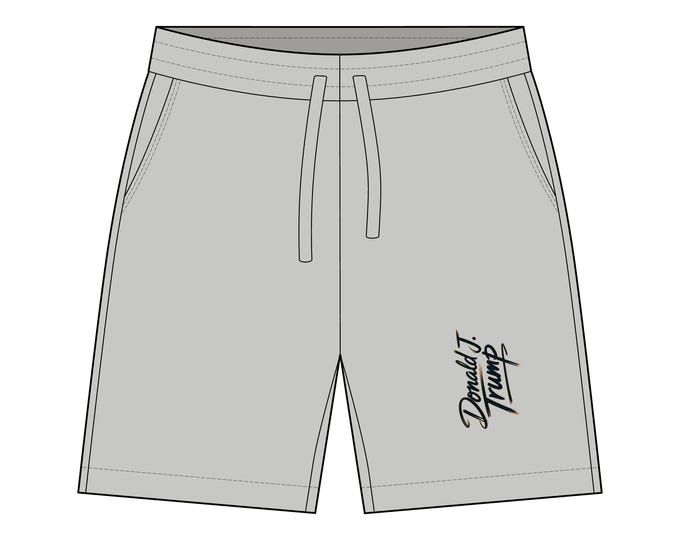 Donald J Trump Sweatshort, Summer Shorts for Men and Women, Beachwear, Gift for Sports Lovers, Relaxed Fit Activewear