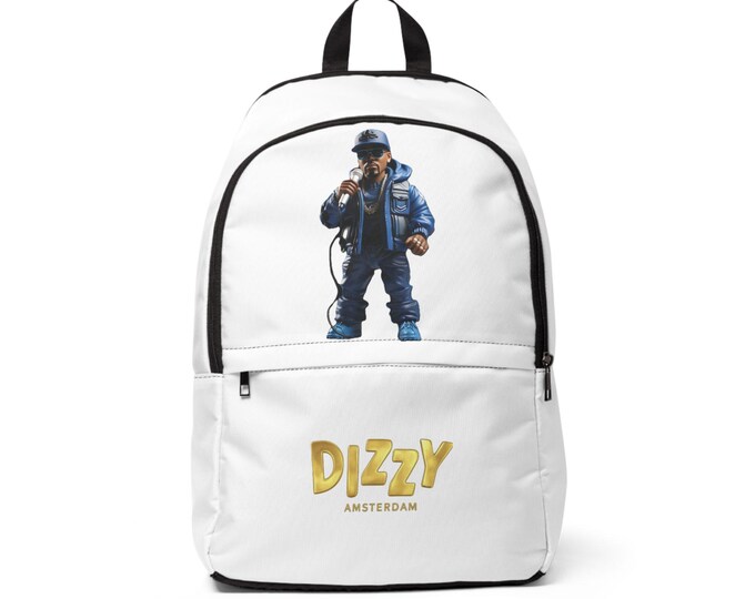 Dizzy Amsterdam Unisex Backpack - Trendy, Stylish, Everyday Carry, Hip Hop Gear, Travel Essential