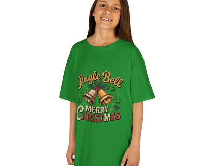 Kids Christmas Tee - Celebrate 2025! Fun Holiday Shirt, Merry Christmas Gift, Kids Holiday Apparel, Xmas Party Wear, Jingle Bells Design
