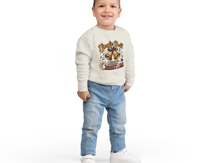 Merry Christmas Toddler Sweatshirt | Cute Kids Holiday Apparel, Jingle Bells, Festive Merry Christmas Gift, Cozy Winter Outfit, [...]