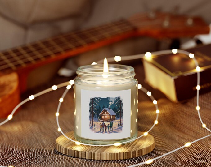 Cozy Cabin Scented Candle | Winter Decor, Holiday Gift, Aromatherapy, Home Fragrance, Relaxation