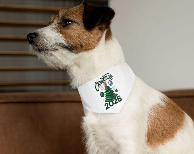 Festive Pet Bandana Collar for Holiday Cheer, Dog Accessory, Christmas Gift, Cute Dog Outfit, Pet Fashion, Seasonal Petwear