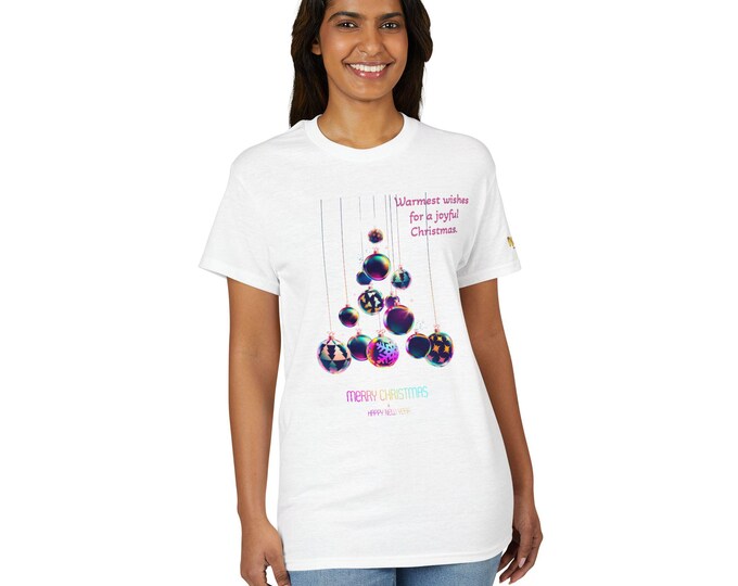 Joyful Christmas T-Shirt, Unisex Holiday Tee, Festive Gift Shirt, Family Gathering Top, Merry Christmas Apparel