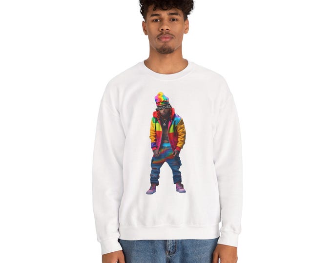 Zkittlez Amsterdam Style, DizzyAmsterdam Brand,Colorful Crewneck Sweatshirt, , Streetwear Fashion, Casual Outfit