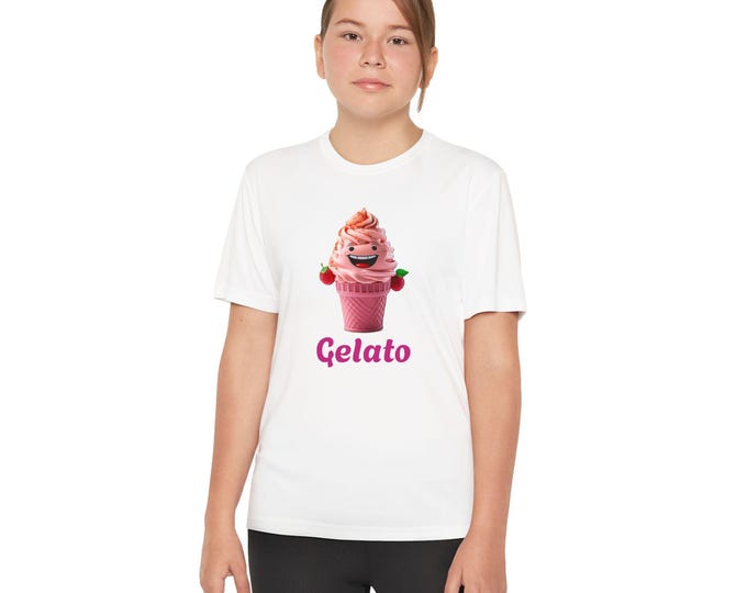 Youth Gelato Tee - Fun Ice Cream Shirt for Kids, Summer Apparel, Birthday Gift, Cute Casual Wear, Youth T-Shirt