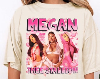 Limited Megan Thee Stallion Shirt, Vintage Megan Thee Stallion 90s Shirt, Rapper Megan Thee Stallion Bootleg Shirt Retro Megan Shirt For Fan