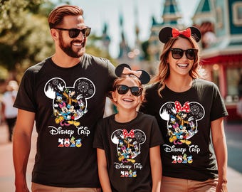 Disney Family Trip 2026, Mickey Mouse Matching Shirt