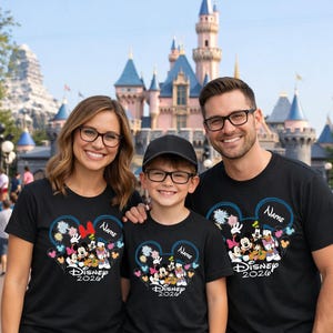 Disney Trip 2026 Family Matching Shirt, Disneyland Group Custom Shirt, Magic Personalized Tee bild 4