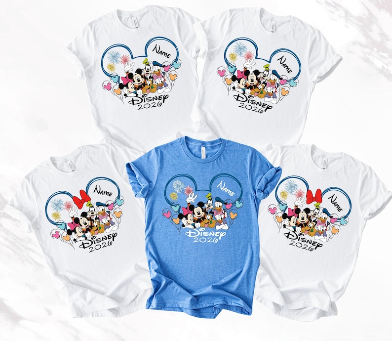 Disney Trip 2026 Family Matching Shirt, Disneyland Group Custom Shirt, Magic Personalized Tee bild 1