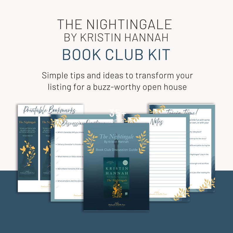 Kit del Club de Lectura de El Ruiseñor / Guía de Discusión de Kristin Hannah (Descarga Digital) imagen 1