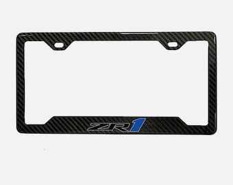 Corvette ZR1 registreringsskyltsram i 100 % kolfiber
