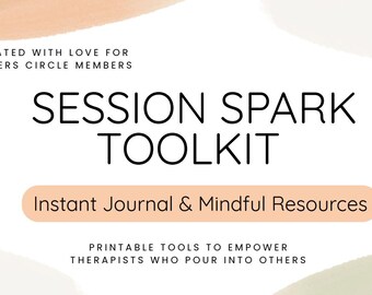 Therapist Session Toolkit | Journal Prompts and Mindfulness Exercises | Printable PDF
