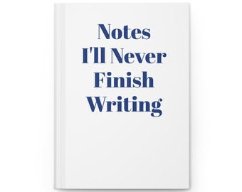White Hardcover Journal, Matte Laminated Cover, 150 Lined Pages