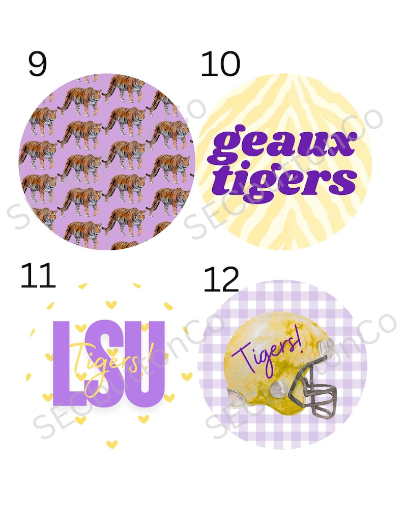 LSU Gameday Buttons - Etsy