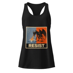 Koszulka New Jersey Anti ICE, koszulka Jersey Devil Resist Tank, koszulka NJ Activist, koszulka damska ICE Out New Jersey