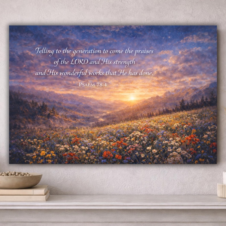 Rustic Scripture Paintings Custom Scripture Wall Art, Personalized Christian Canvas Print ...