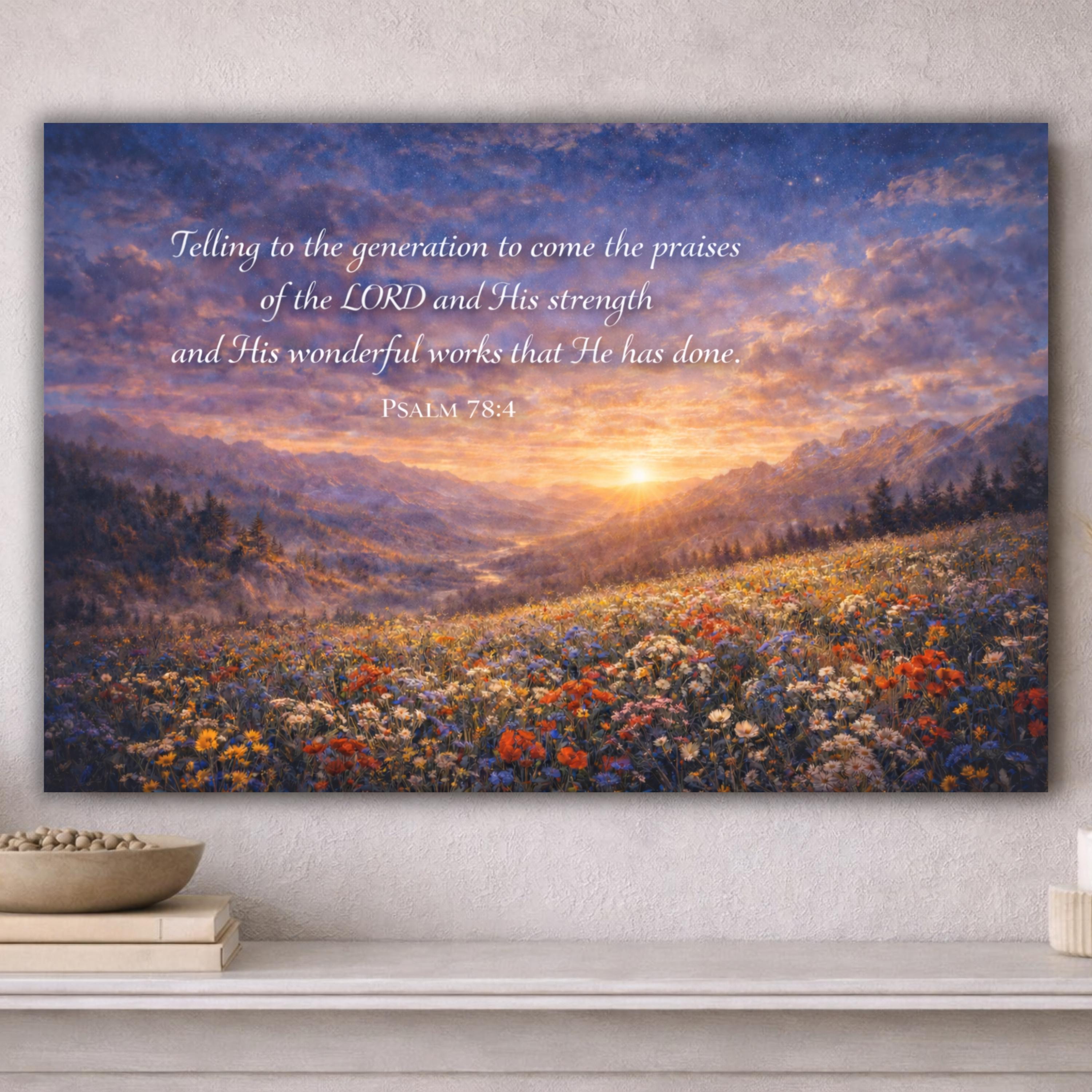 Custom Scripture Wall Art, Personalized Christian Canvas Print ...