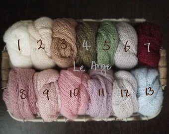 CLOSEOUT SALE- knitted wrap & hat set, newborn photography props, newborn wrap set