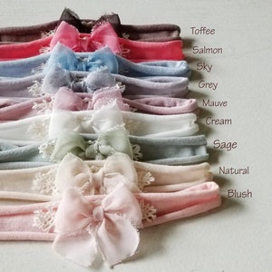 Newborn Headband, 9 colors, Newborn wrap set, newborn wrap and headband, Newborn photo prop, Baby photo prop, Baby headband, baby photo prop