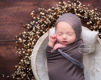 SALE-Newborn hat, 13 colors, Newborn knitted hat, Newborn bonnet, newborn photography prop, newborn prop bonnet