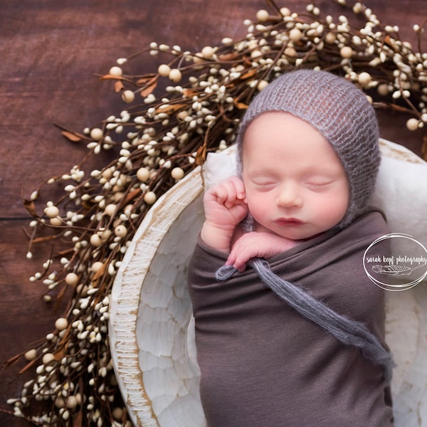 SALE-Newborn hat, 13 colors, Newborn knitted hat, Newborn bonnet, newborn photography prop, newborn prop bonnet
