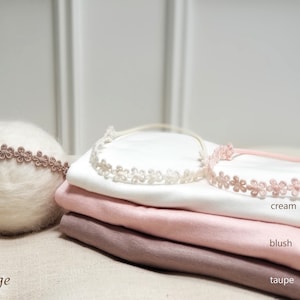 Envoltura y diadema para recién nacidos, 3 colores, conjunto de envoltura para recién nacidos, accesorio fotográfico para recién nacidos, accesorio para foto para bebés, halo para recién nacidos, diadema para bebés, accesorio para foto de bebé