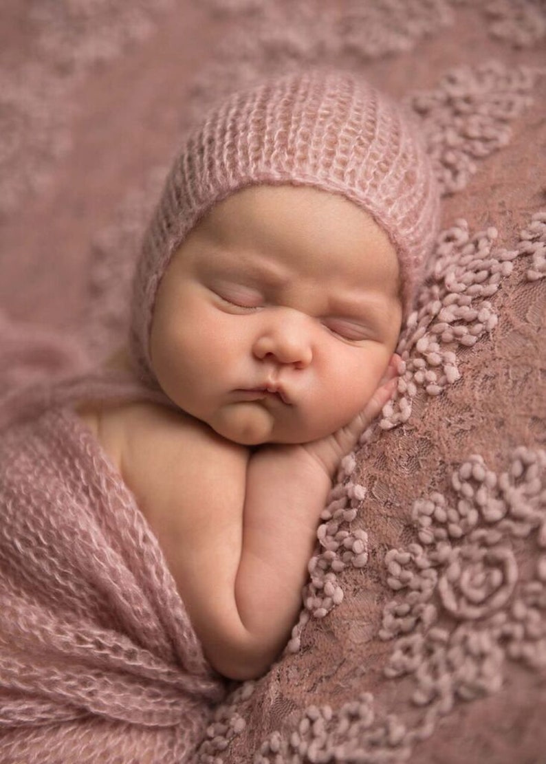 Newborn Wrap Set 13 Colors Knitted Newborn Hat and Wrap Etsy