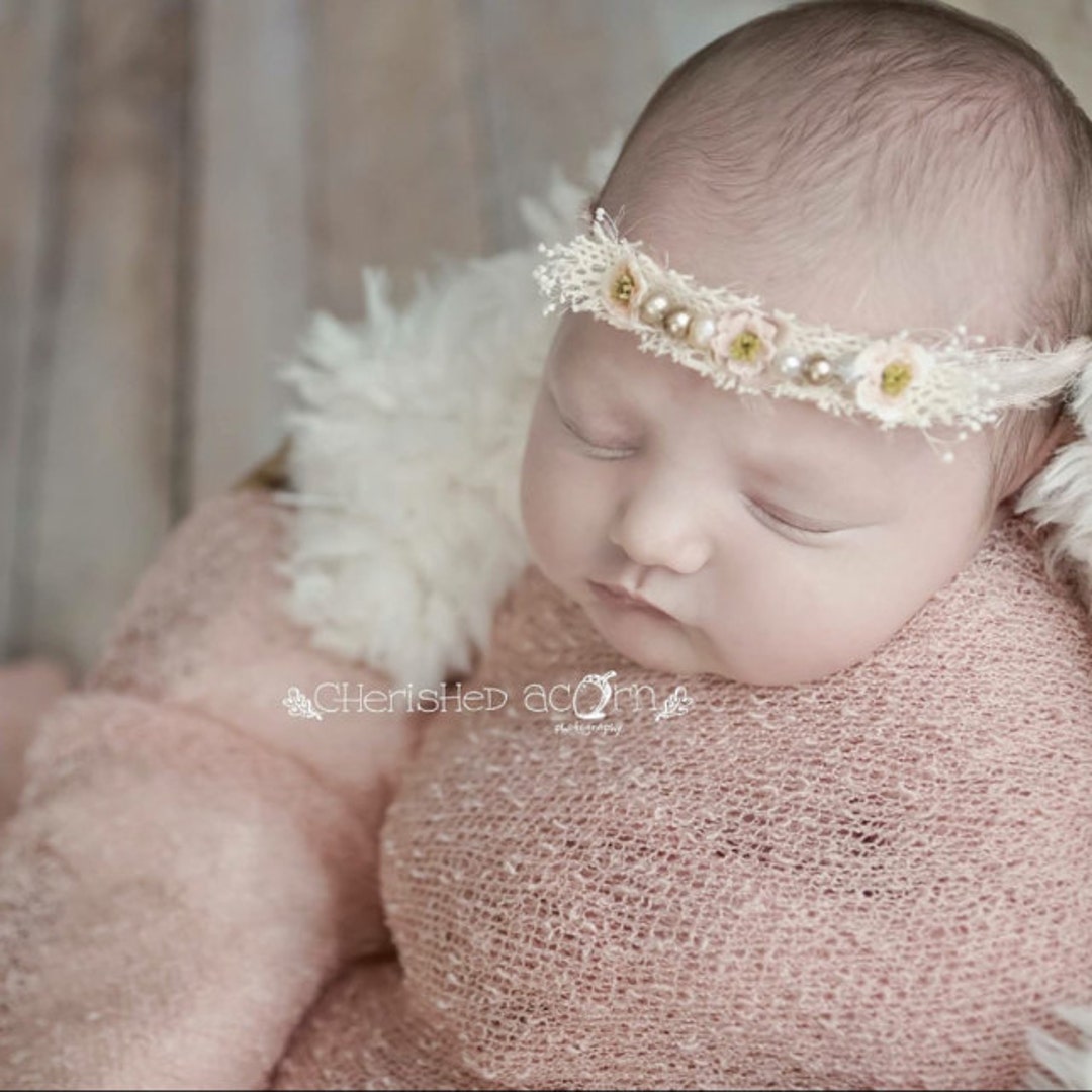 Newborn Headband/ Newborn Prop/ Newborn Tieback/ Baby Photo - Etsy