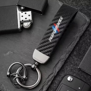 BMW Carbon Fiber Keychain M Performance BMW Keyring all Models (universal) (aftermarket)
