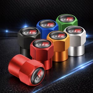 Bouchons de valve pour Toyota GR Gazoo Racing Accessoires Toyota Cache-poussière pour potence de roue (lot de 4)