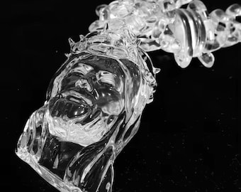 Klare Jesus Pendent Halskette - Glaube Schmuck unisex Statement Kette