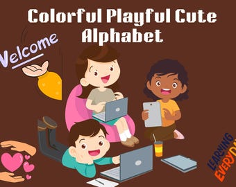 Ebook Alphabet coloré | Guide d'apprentissage ludique pour les enfants | PDF éducatif ABC à téléchargement numérique